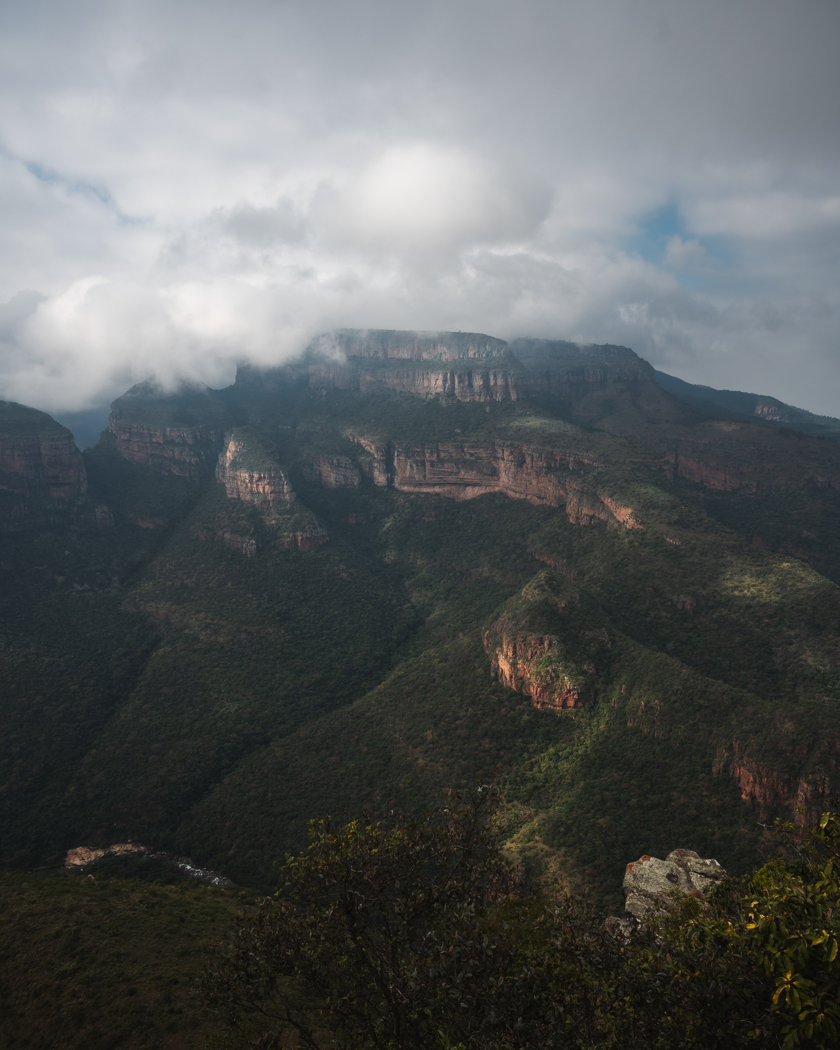 A view of the Three Rondevales in Blyde River Canyon during a stop along the Panorama Route.