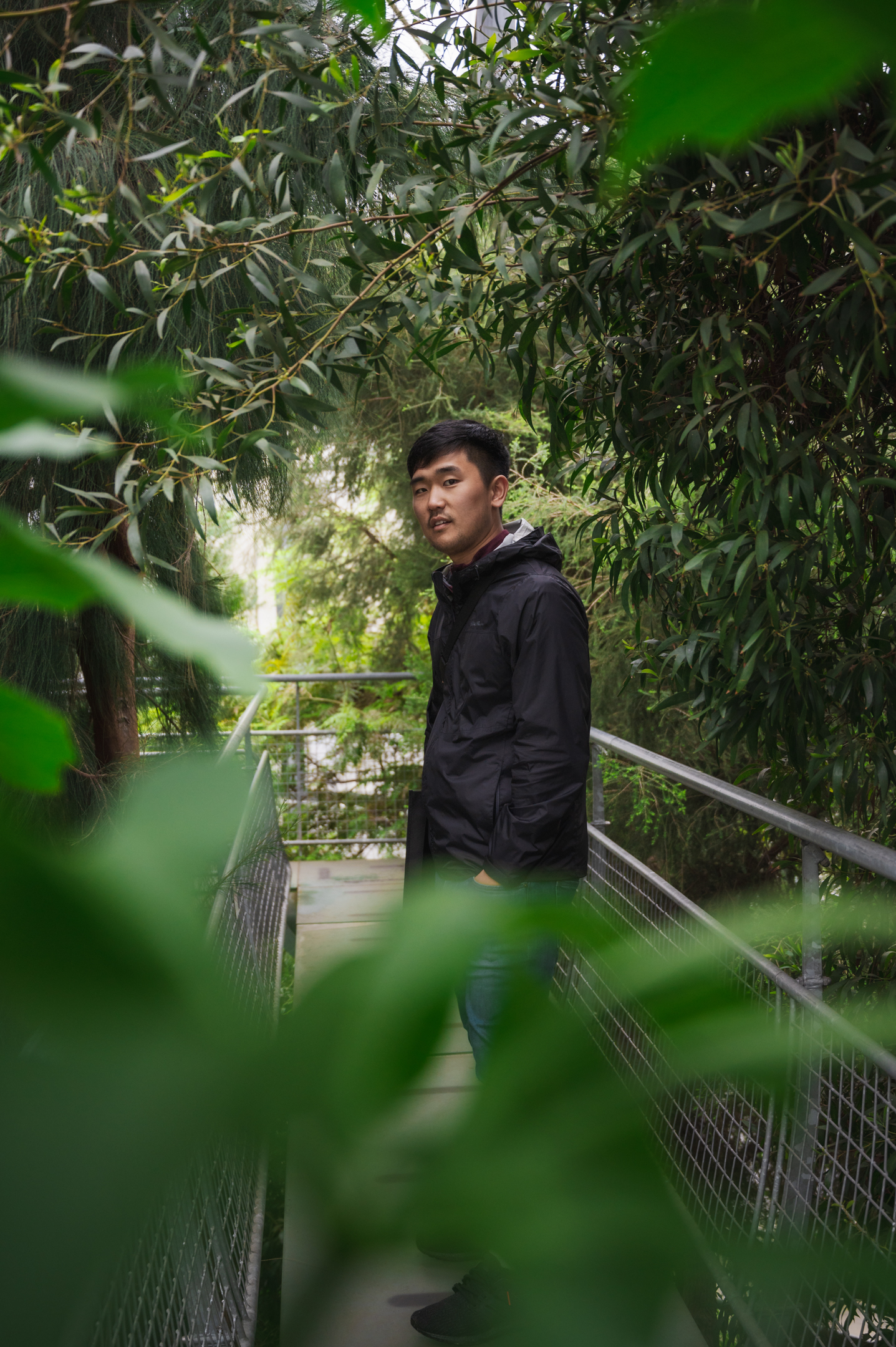 Another photo of my boyfriend modeling in the greenhouse of the Hortus Botanicus in Amsterdam.