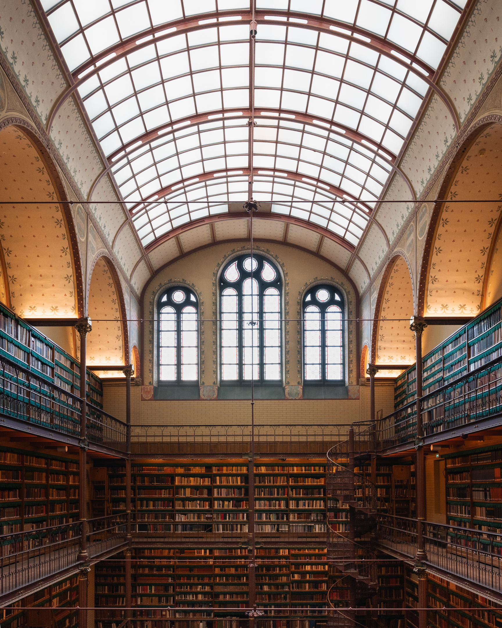 A photo of Cuypers Library located in the Rijksmuseum in Amsterdam.